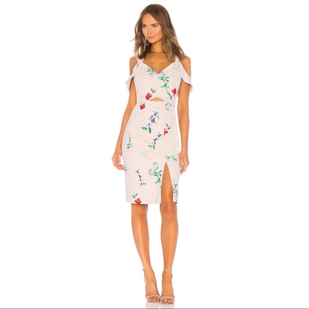 Elliatt NWT Archibald Pink Floral Dress Sz L - Picture 4 of 8